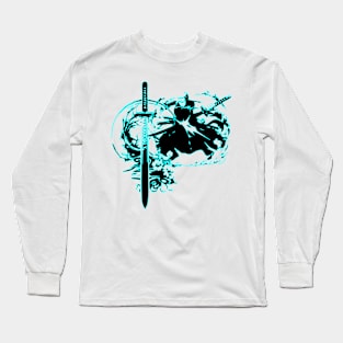 swords roronoa zoro anime samurai one piece gift Long Sleeve T-Shirt